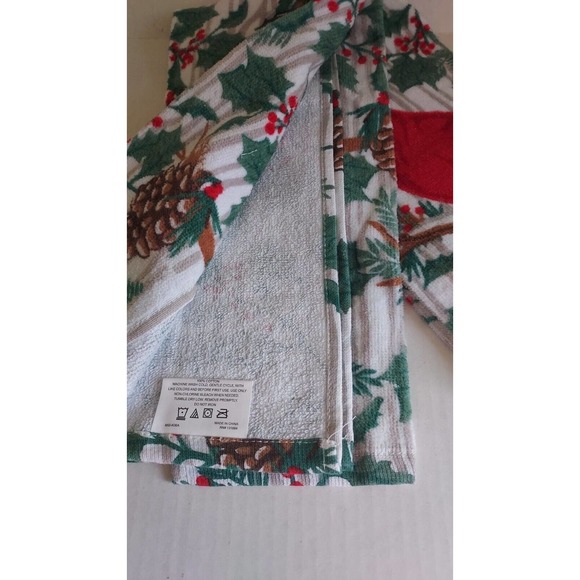 ROBERT STANLEY Hand TOWELS Set of 2 New Cotton Christmas kitchen towels - Picture 4 of 4